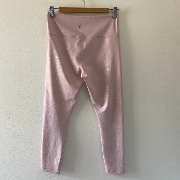 Zyia Active Leggings Womens 8 10 Pink Leopard Unicorn Iridescent Activewear - Picture 2 of 6